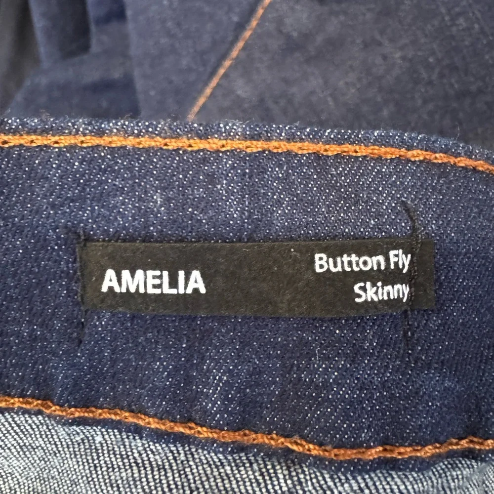 Tahari Women's Amelia Button Fly Skinny Blue Jeans Sz 24W - Picture 15 of 16